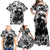 Skull Family Matching Off Shoulder Maxi Dress and Hawaiian Shirt Inequitable Spirit - Wonder Print Shop