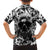 Skull Family Matching Off Shoulder Short Dress and Hawaiian Shirt Inequitable Spirit - Wonder Print Shop