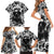 Skull Family Matching Short Sleeve Bodycon Dress and Hawaiian Shirt Inequitable Spirit - Wonder Print Shop