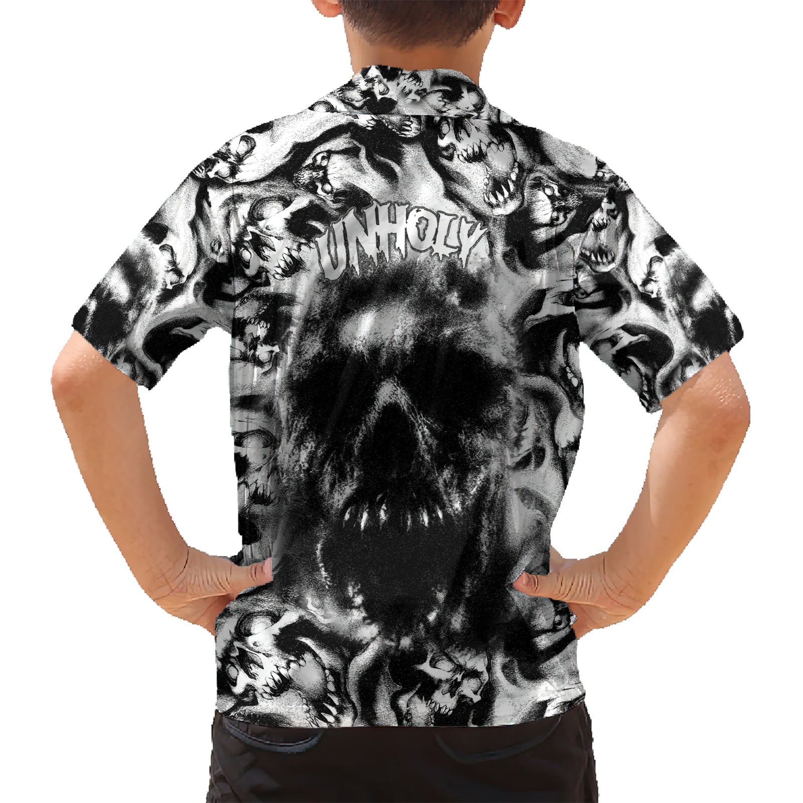 Skull Kid Hawaiian Shirt Inequitable Spirit - Wonder Print Shop