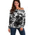 Skull Off Shoulder Sweater Inequitable Spirit - Wonder Print Shop