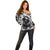 Skull Off Shoulder Sweater Inequitable Spirit - Wonder Print Shop