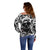 Skull Off Shoulder Sweater Inequitable Spirit - Wonder Print Shop