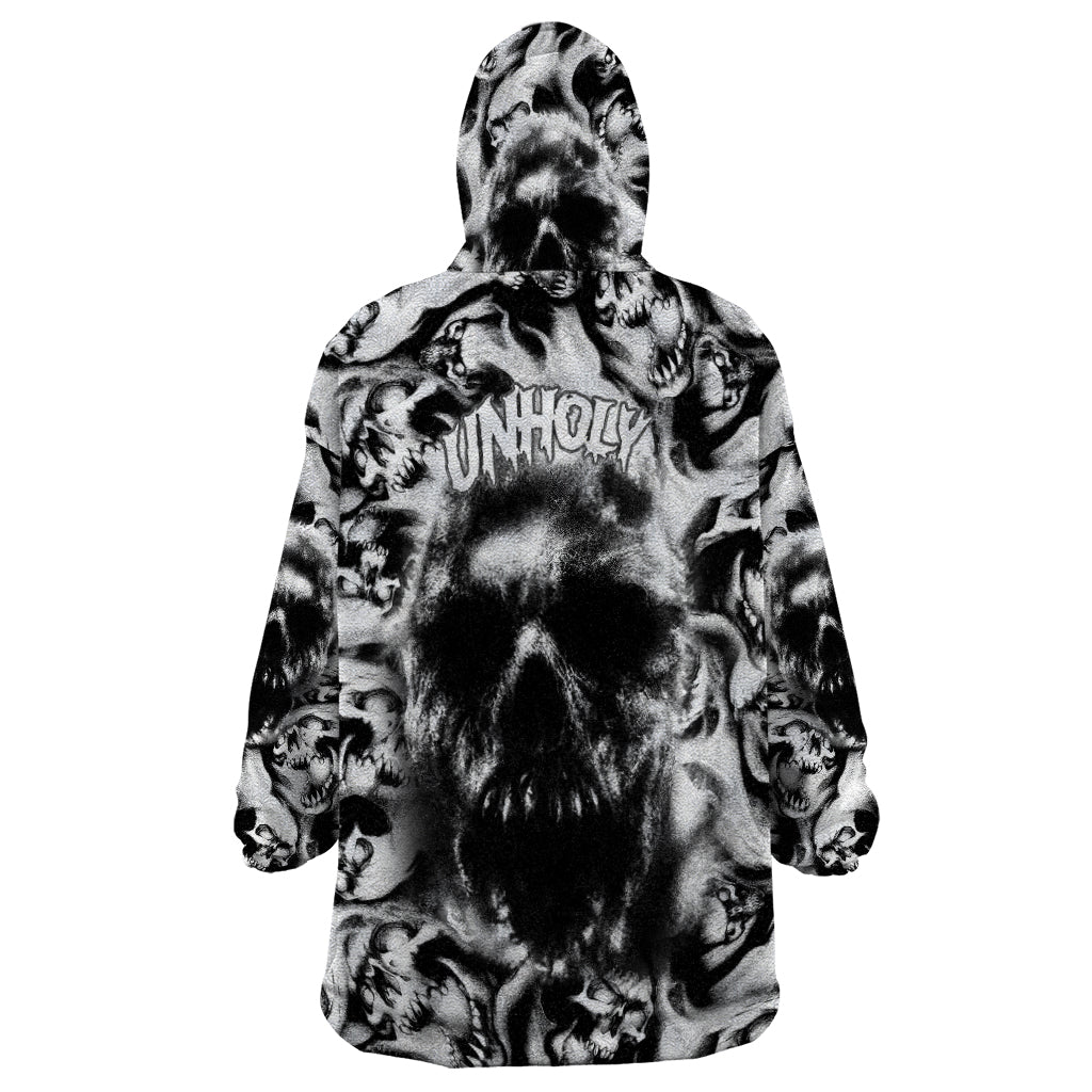 Skull Wearable Blanket Hoodie Inequitable Spirit - Wonder Print Shop