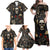 Skull Roses Family Matching Off Shoulder Maxi Dress and Hawaiian Shirt Never Say Die - Wonder Print Shop