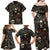 Skull Roses Family Matching Off Shoulder Maxi Dress and Hawaiian Shirt Never Say Die - Wonder Print Shop