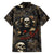 Skull Roses Family Matching Puletasi Dress and Hawaiian Shirt Never Say Die - Wonder Print Shop