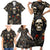 Skull Roses Family Matching Short Sleeve Bodycon Dress and Hawaiian Shirt Never Say Die - Wonder Print Shop