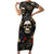 Skull Roses Family Matching Short Sleeve Bodycon Dress and Hawaiian Shirt Never Say Die - Wonder Print Shop