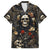 Skull Roses Hawaiian Shirt Never Say Die - Wonder Print Shop