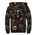 Skull Roses Sherpa Hoodie Never Say Die - Wonder Print Shop