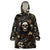 Skull Roses Wearable Blanket Hoodie Never Say Die - Wonder Print Shop