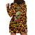 Leopard Skull Hoodie Dress Dead Inside - Wonder Print Shop