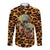 Leopard Skull Long Sleeve Button Shirt Dead Inside - Wonder Print Shop