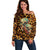 Leopard Skull Off Shoulder Sweater Dead Inside - Wonder Print Shop