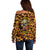 Leopard Skull Off Shoulder Sweater Dead Inside - Wonder Print Shop