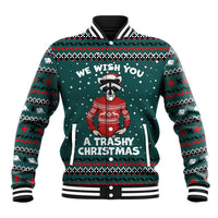 A Trashy Christmas Baseball Jacket Xmas Holiday Patterns - Wonder Print Shop