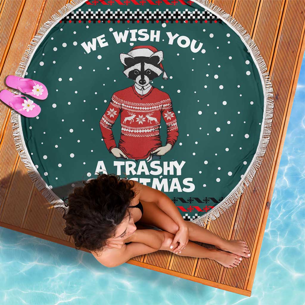 A Trashy Christmas Beach Blanket Xmas Holiday Patterns - Wonder Print Shop