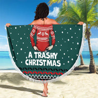 A Trashy Christmas Beach Blanket Xmas Holiday Patterns - Wonder Print Shop
