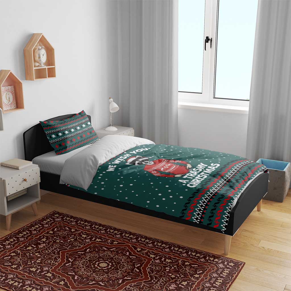 A Trashy Christmas Bedding Set Xmas Holiday Patterns - Wonder Print Shop
