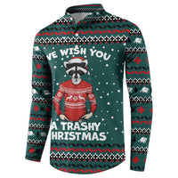 A Trashy Christmas Button Sweatshirt Xmas Holiday Patterns - Wonder Print Shop