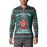 A Trashy Christmas Button Sweatshirt Xmas Holiday Patterns - Wonder Print Shop
