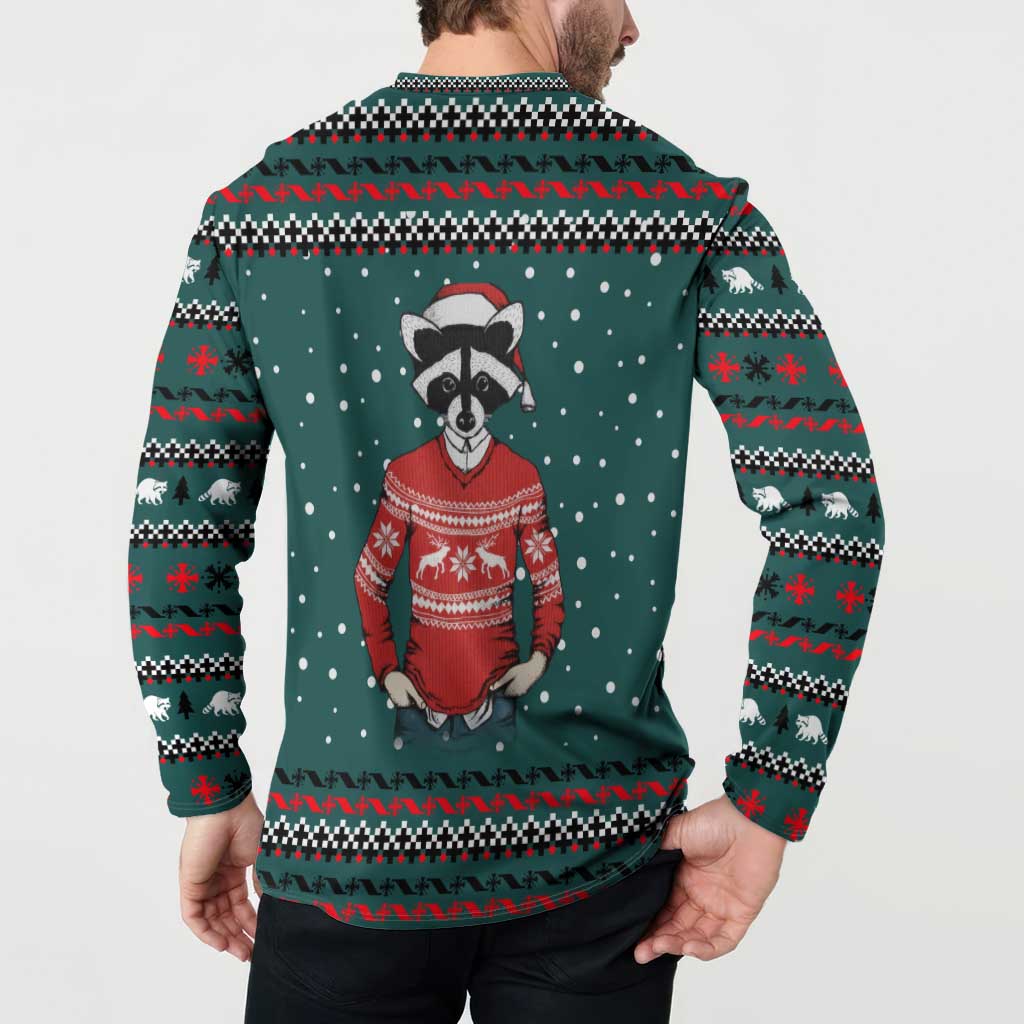 A Trashy Christmas Button Sweatshirt Xmas Holiday Patterns - Wonder Print Shop