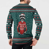 A Trashy Christmas Button Sweatshirt Xmas Holiday Patterns - Wonder Print Shop