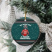 A Trashy Christmas Ceramic Ornament Xmas Holiday Patterns - Wonder Print Shop
