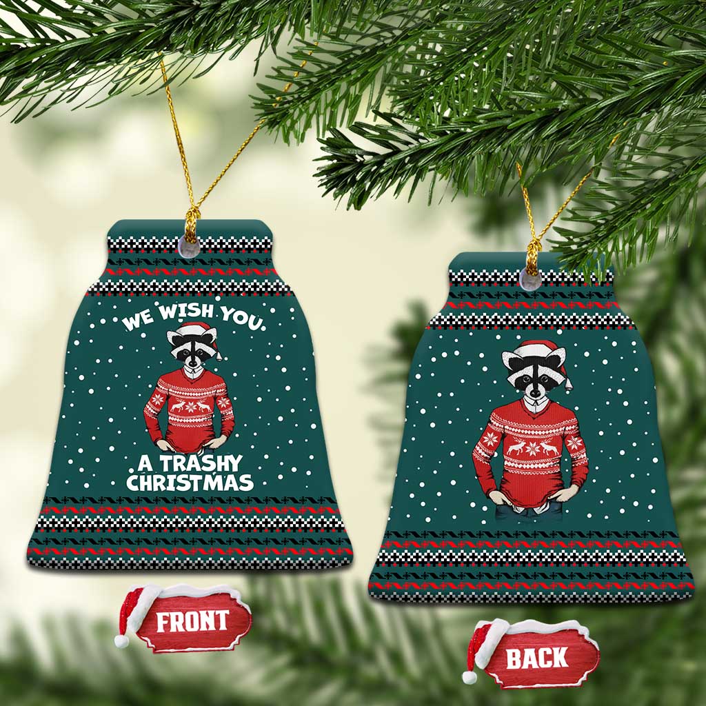A Trashy Christmas Ceramic Ornament Xmas Holiday Patterns - Wonder Print Shop