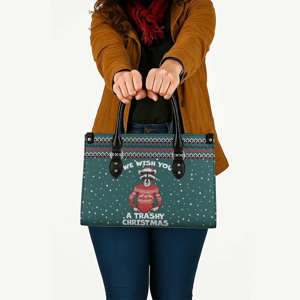 A Trashy Christmas Leather Bag Xmas Holiday Patterns - Wonder Print Shop
