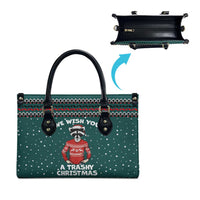 A Trashy Christmas Leather Bag Xmas Holiday Patterns - Wonder Print Shop