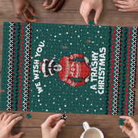 A Trashy Christmas Puzzle Xmas Holiday Patterns - Wonder Print Shop