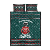 A Trashy Christmas Quilt Bed Set Xmas Holiday Patterns - Wonder Print Shop