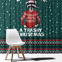 A Trashy Christmas Window Curtain Xmas Holiday Patterns - Wonder Print Shop