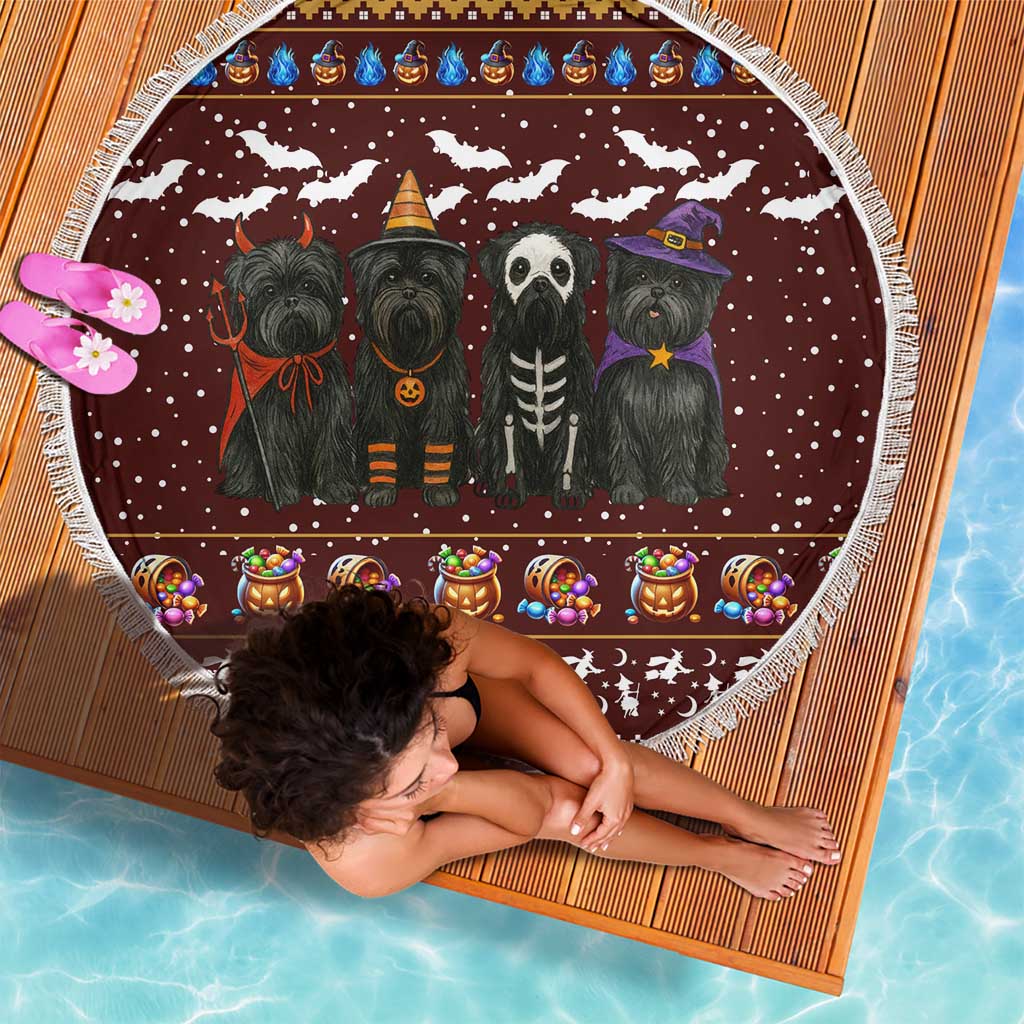 Affenpinscher Dog Halloween Christmas Beach Blanket Xmas Holiday Patterns - Wonder Print Shop