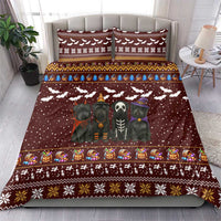 Affenpinscher Dog Halloween Christmas Bedding Set Xmas Holiday Patterns - Wonder Print Shop