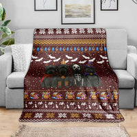 Affenpinscher Dog Halloween Christmas Blanket Xmas Holiday Patterns - Wonder Print Shop