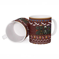 Affenpinscher Dog Halloween Christmas Ceramic Mug Xmas Holiday Patterns - Wonder Print Shop