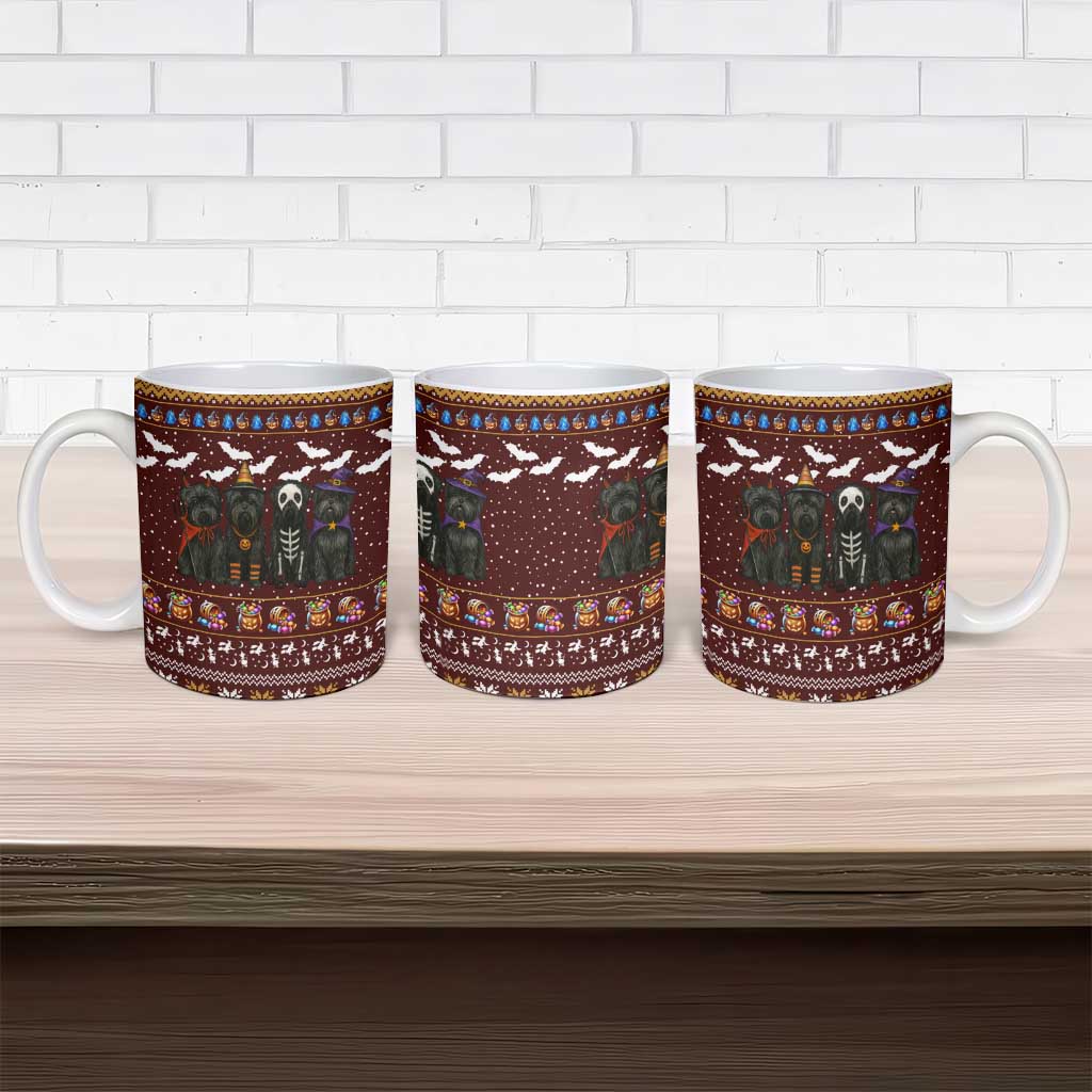 Affenpinscher Dog Halloween Christmas Ceramic Mug Xmas Holiday Patterns - Wonder Print Shop