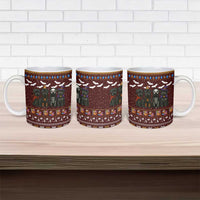 Affenpinscher Dog Halloween Christmas Ceramic Mug Xmas Holiday Patterns - Wonder Print Shop