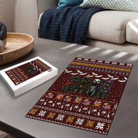 Affenpinscher Dog Halloween Christmas Puzzle Xmas Holiday Patterns - Wonder Print Shop