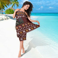 Affenpinscher Dog Halloween Christmas Sarong Xmas Holiday Patterns - Wonder Print Shop