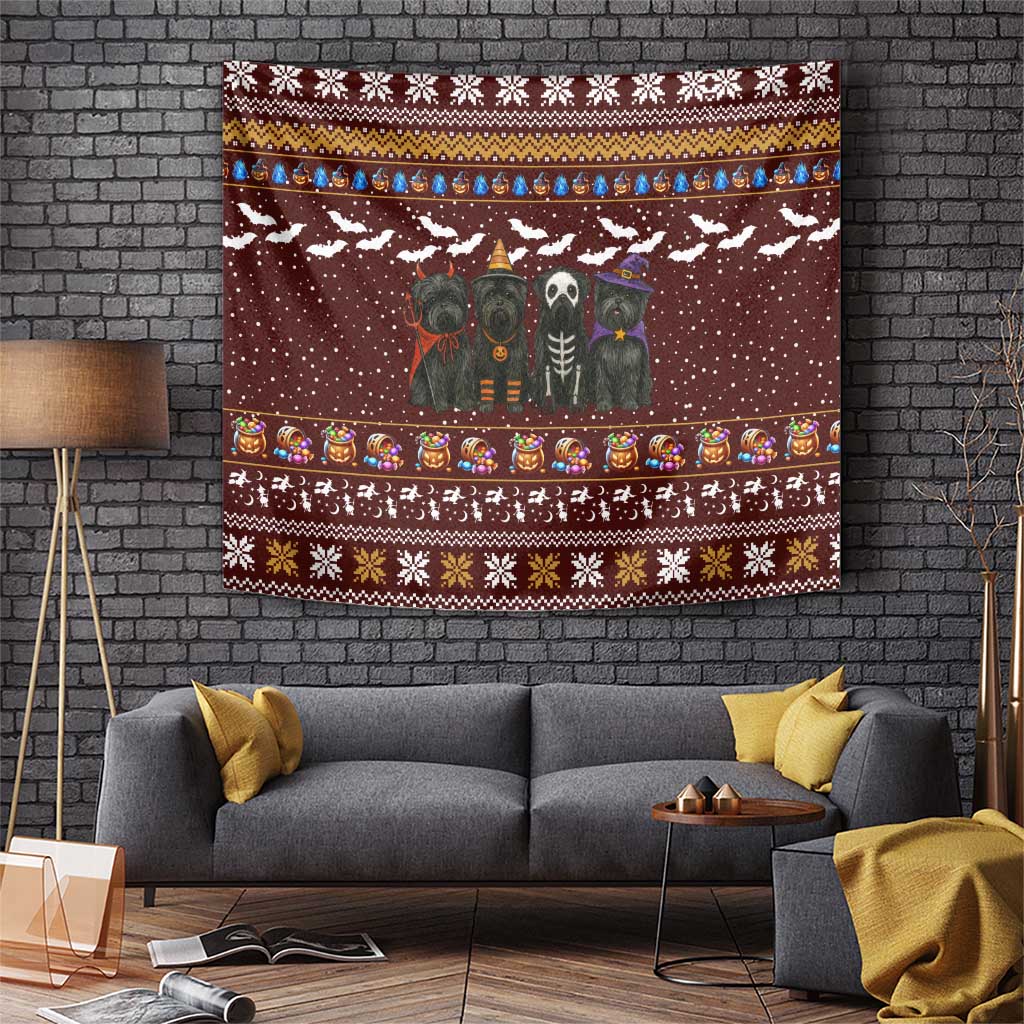 Affenpinscher Dog Halloween Christmas Tapestry Xmas Holiday Patterns - Wonder Print Shop