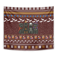 Affenpinscher Dog Halloween Christmas Tapestry Xmas Holiday Patterns - Wonder Print Shop