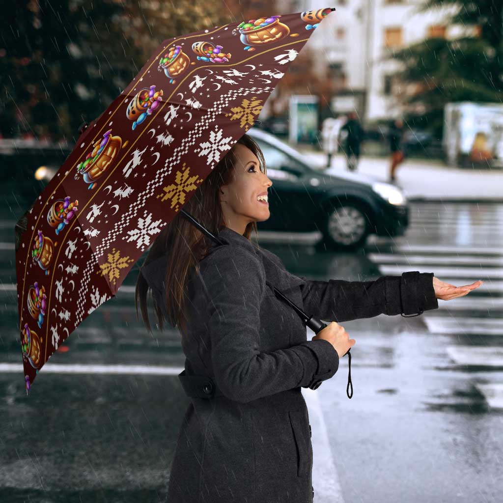 Affenpinscher Dog Halloween Christmas Umbrella Xmas Holiday Patterns - Wonder Print Shop
