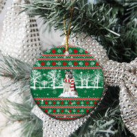 Alaskan Malamute Winter Tree Christmas Ceramic Ornament Xmas Holiday Patterns - Wonder Print Shop