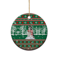 Alaskan Malamute Winter Tree Christmas Ceramic Ornament Xmas Holiday Patterns - Wonder Print Shop
