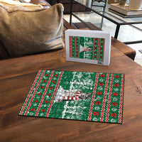 Alaskan Malamute Winter Tree Christmas Puzzle Xmas Holiday Patterns - Wonder Print Shop