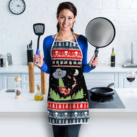 Alien Christmas Apron Xmas Holiday Patterns - Wonder Print Shop